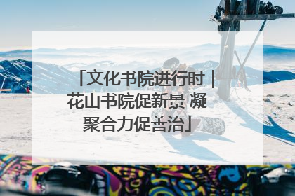 文化书院进行时｜花山书院促新景 凝聚合力促善治